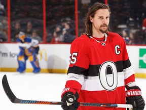 An Ottawa Senators jersey signed by team captain Erik Karlsson is among the prizes up for grabs at the first-ever Belleville Senators Fan Fest on Sunday, March 18 at Yardmen Arena. (NHL.com)