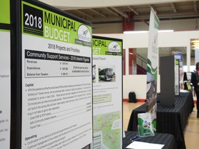 Whitecourt residents had a chance to learn about the 2018 municipal budget and offer their input during an open house at the Allan and Jean Millar Centre on Feb. 28 (Peter Shokeir | Whitecourt Star).