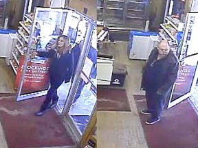 A male and female entered Langton Food Market on Sunday, Feb. 4, 2018 at approximately 3:15 p.m. and tendered counterfeit currency. Investigators from the Norfolk County OPP Detachment would like to speak to these individuals. If anyone has any information they are being asked to contact police or Crime Stoppers. 
(Contributed Photo)