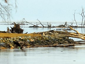 The mayors of Chatham-Kent and Lakeshore want the provincial and senior governments to fund a major dredging project at the mouth of the Thames River, arguing that recent flooding at Thamesville and Chatham could have been a lot worst had the river’s mouth not been as open. But they’re worried about future flooding, and are also looking to opening up the river more for recreational boating. (Gerry Harvieux/Postmedia Network)