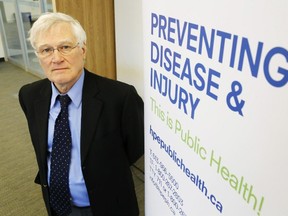 Luke Hendry/The Intelligencer
Dr. Ian Gemmill, acting medical officer of health for Hastings and Prince Edward Counties, standings in a meeting room Wednesday at the health unit in Belleville. He said doctors have serious health concerns about the legalization of cannabis.