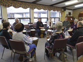 The Memory Cafe in Strathroy draws a handful of couples each week. It’s one of three in the London region, including one on the east end of London and one in rural Newbury, Ont. (Louis Pin / Strathroy Age Dispatch)