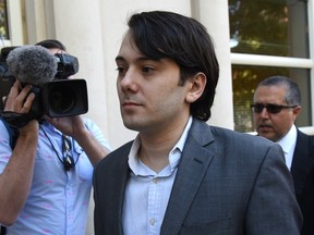 In this file photo taken on June 26, 2017 Martin Shkreli, the former Turing Pharmaceuticals executive arrives for the first day of jury selection in his federal securities fraud trial at United States District Court Eastern District of New York in Brooklyn. TIMOTHY A. CLARY/AFP/Getty Images