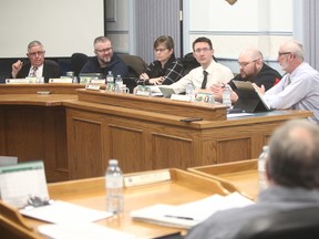 Huron East Council defeated a motion of adding garbage collection to ratepayers’ property taxes March 6. Even though Browns Sanitation is out of business, trash will remain “status quo.” with bag tags. (Photo taken by Shaun Gregory/Huron Expositor)