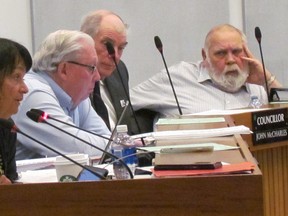 Sarnia Coun. Bev MacDougall speaks at county council during the first day of 2018 budget talks. The county's budget debate is set to continue March 22. The proposed county tax levy increase currently sits at just over three per cent.
Paul Morden/Postmedia Network