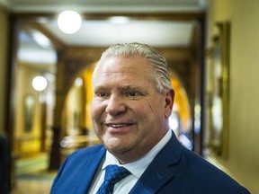 Doug Ford, leader of the PC Party of Ontario, drops by the PC Party offices in Queen's Park in Toronto. (Ernest Doroszuk/Toronto Sun/Postmedia Network)
