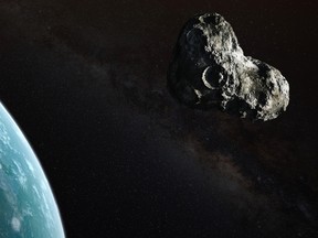 A 200-metre diameter space rock with 80 per cent iron by volume (and the rest in rarer metals) could easily be worth an average of US$100 per kilogram. That's US$800 billion, primarily for the exotic, rare or precious non-iron elements, Ian Madsen writes. If a spacecraft could snag this body and mine it in space or bring it to Earth, it would be very profitable — even after the considerable expense of the process.

Postmedia file photo
