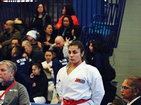 Marissa Meandro competed recently at the Karate Canada National Championships in Halifax, earning gold in junior 16-17 and bronze in the senior division. Photo supplied