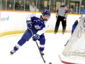 Gavin Brown of the Sudbury Wolves minor midgets will play for Team NOHA this week at the OHL Cup showcase in Toronto. Gino Donato/The SUdbury Star/Postmedia Network