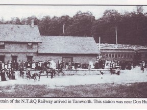 August 14, 1884, the first train of the N.T. & Q Railway arrived in Tamworth.