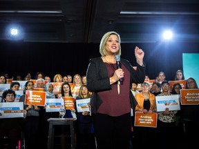 Ontario NDP leader Andrea Horwath makes a campaign announcement in Toronto on Saturday, March 17, 2018. THE CANADIAN PRESS/Chris Donovan