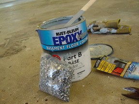 Steve Maxwell/For The Sudbury Star
Two-part epoxy floor coatings offer excellent performance on concrete basement floors.