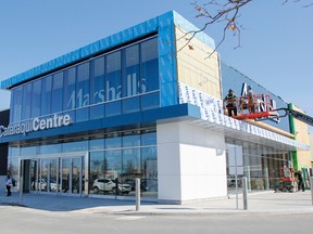 The Cataraqui Centre opens the doors to its new entrance and new tenant, Marshalls, in Kingston on Tuesday. (Julia McKay/The Whig-Standard)