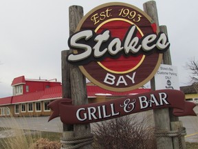 Stokes By The Bay restaurant on Harbour Road in Sarnia has applied for a zoning change to add a craft brewery. A public meeting into the rezoning is set for April 16 at Sarnia City Hall. (Paul Morden/Sarnia Observer)