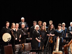 Along with the members of Huron Harp School, the event featured special guests from the Huron County area, including Shaunessy Sinnett, Kim and Travis Teed, Capucine Onn and Sons, Liam Morley, Clayton Peters and Bruce MacDonald. (PHOTO COURTESY OF IRISH REAL LIFE FEST)