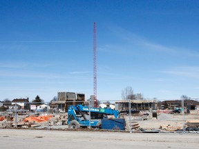 Construction continues at the newly named Kingston Secondary School, on Kirkpatrick Street, in Kingston, Ont. on Thursday March 22, 2018. The goal is to have the doors opened on the new facility, for students, in the fall of 2019. (Julia McKay/The Whig-Standard)