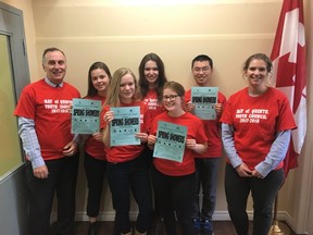 Submitted photo
Bay of Quinte MP Neil Ellis, and members of the Bay of Quinte Youth Council have launched an initiative encouraging residents to donate hygiene products to local foodbanks.