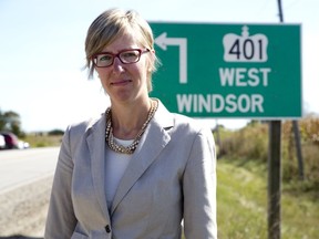 Alysson Storey, spokesperson for Build the Barrier, believes the stretch of Highway 401 between Tilbury and London should be listed as Ontario's worst road in CAA's annual campaign. (File Photo)