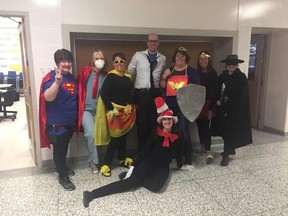 Seaforth Public School staff revelled in the moment March 23 for the super hero celebrity theme, which is part of School Spirit Days organized by the student body. (Courtesy of Facebook)