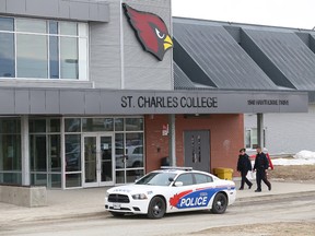 Greater Sudbury Police are at St. Charles College today as a precaution. John Lappa/Sudbury Star