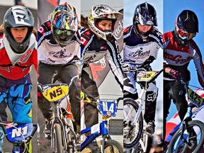 Five Airdrie BMX riders have been chosen to represent team Alberta for 2018. From left to right: Emily Henderson (15 expert female), Atley Carson (13 expert male), Abygale Reeve (13 expert female), Liam Mullett (15 expert male) and Kaileb Dowson (16 expert male).