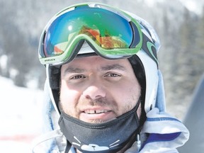 Jan Hudec enjoys racing in the annual Bozo Cup at Mount Norquay on Saturday. Hudec, an Olympic medallist, officially retired from ski racing this past week. Pam Doyle/ pamdoylephoto.com