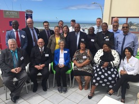 Submitted photo
County of Prince Edward delegation at Kouga Local Municipality (KLM) offices with Executive Mayor Elza Van Lingen (front centre in blue), Speaker of Council Horatio Hendricks (middle row far right), and members of FCM, SALGA and municipal council.