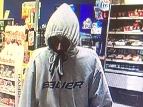 This was the image released by police two weeks ago of the female suspect sought after an armed robbery at convenience store in Schumacher in the early morning hours of Tuesday, April 3.