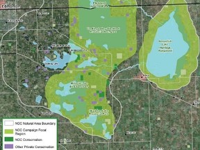 The Nature Conservancy of Canada is running a five-year campaign to expand the conservation area around the Beaver Hills. This would allow for natural corridors for animals to travel between the protected spaces. Beaver Hills is roughly 20 minutes away from Edmonton.