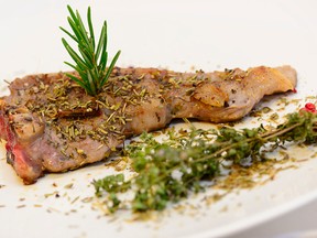 Grilled lamb chop with herbs. Meat from local farmers. (Photo by: Andia/UIG via Getty Images)