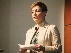 During her first State of the County Address on March 30, Sturgeon County mayor Alanna Hnatiw outlined the county’s future depends on continuing regional partnerships, advocating for and investing in infrastructure, capitalizing on industry, business and agricultural developments.