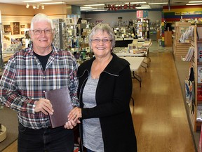 Wayne Helen Schwandt will mark the end of an era in Chatham, Ont. when the doors of The Gospel Text Bookstore for the final time on June 30, 2018. Ellwood Shreve/Chatham Daily News/Postmedia Network
