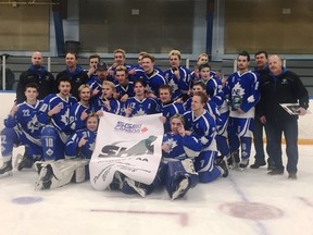 The North East Midget AA celebrated their first provincial title on Thursday, April 5 in Regina.