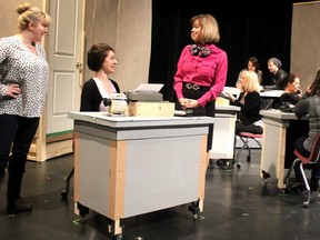 Kara Colynuck, Olivia O'Shea and Darla Pirillo star in Musical Comedy Guild's production of 9 to 5.