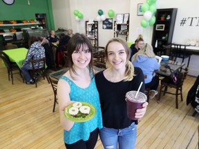 Jocelyn Kreml and Miranda Schmidt are examples of women running a local business in Selkirk. (Brook Jones/Selkirk Journal/Postmedia Network)