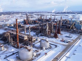 The ongoing construction of the Sturgeon Refinery is nearing completion, with only two of 10 large units left to build, leading to an end date within the next couple of months.

File Photo
