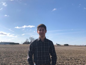 18-year-old Robert Van Ryswyck is representing the Alliance Party of Ontario in Oxford in this June's election. (Submitted)