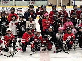Five Stratford Aces teams are competing for provincial championships, and this week the association held its Try Girls Hockey event aimed at attracting new players. (Contributed photo)