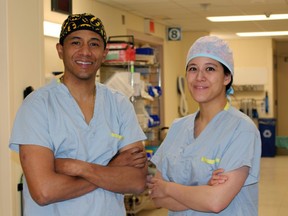 Doctors Antonio Caycedo and Dr. Grace Ma lead colorectal surgery at Health Sciences North. (Photo supplied)