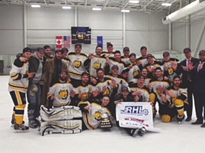 The senior men's Palominos recently won the Ranchland Hockey League. Submitted photo