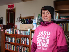 Mariette Bardoel announced that her 10th annual Yard Sale for the Cure would be her last. She has raised and donated nearly $20,000 to breast cancer research. (Chris Funston/Sentinel-Review)