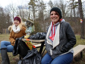 Jessica Siemens, left, and Patricia Marshal are hoping to encourage youth from Oxford to help promote a positive image of youth in local communities by contributing time and efforts to help others and each other. (Chris Funston/Woodstock Sentinel-Review)