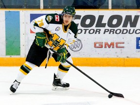 Ex-Chatham Maroons forward Matt Kenney of London, Ont., played for the Humboldt Broncos in the Saskatchewan Junior Hockey League in the 2014-15 season. (MARLA POSSBERG/Special to Postmedia Network)