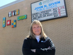 Daphne Zondag, principal of John N. Given Public School, is leading the organizing of a Farewell Open House, being held Saturday, May 5 from 1-4 p.m. to mark the closure of the Chatham elementary school at the end of the school year. Ellwood Shreve/Postmedia Network