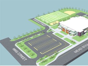 Photo supplied
This is an artists conception of the new school that will serve two school boards in Espanola.