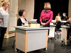 Musical Comedy Guild rehearses of 9 to 5 at Sault Community Theatre Centre.