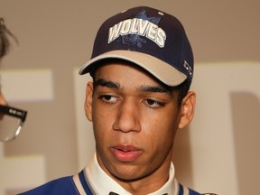 Quinton Byfield is the Sudbury Wolves' first overall pick in the OHL draft. John Lappa/Sudbury Star/Postmedia Network
