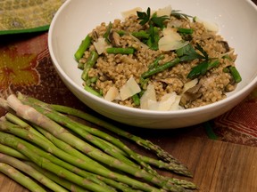 Barley 'Risotto' with Mushrooms and Asparagus (Derek Ruttan/Postmedia News)