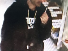 Managers at Rona McGaughey are looking to speak to this individual regarding the alleged theft of a $450 roofing nailer.