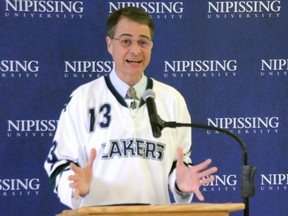 Nipissing-Timiskaming MP Anthony Rota announces research grants Thursday at Nipissing University. Gord Young/The Nugget.